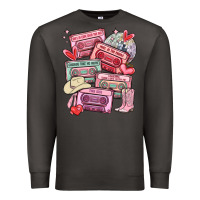 Smoke valentines day cassette tapes Premium Sweatshirt - MaliasSmallBusiness
