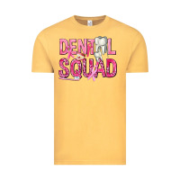 Vintage Mustard Dental Squad with Teeth Vintage Tee - texasbilliewilder
