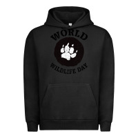 Pigment Black World Wildlife Day Urban Hoodie - Bettercallsaul