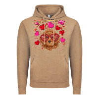 Vintage Coffee valentine's day toy poodle Vintage Hoodie - RanaPortraitStore
