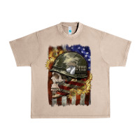 French Oak Army skull 4th of july Urban Heavy Tee - CowGirlArtShop
