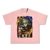 Salmon Army skull 4th of july Urban Heavy Tee - CowGirlArtShop