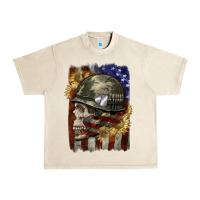 Sandshell Army skull 4th of july Urban Heavy Tee - CowGirlArtShop