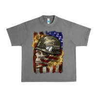 Tornado Army skull 4th of july Urban Heavy Tee - CowGirlArtShop
