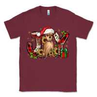 Burgundy Christmas joy chihuahua Classic Tee - JahusDesignShop