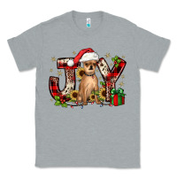 Heather Grey Christmas joy chihuahua Classic Tee - JahusDesignShop