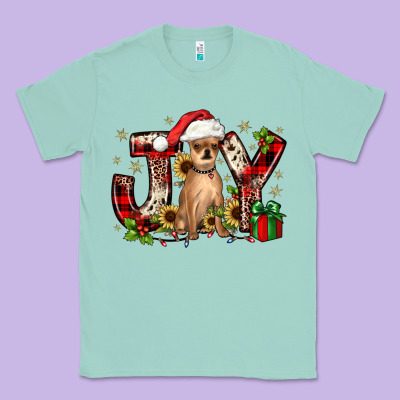 Christmas Joy Chihuahua Classic Tee Designed By Jahusdesignshop
