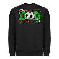 Black dad soccer Heavyweight Sweatshirt - Zillion Design Studio