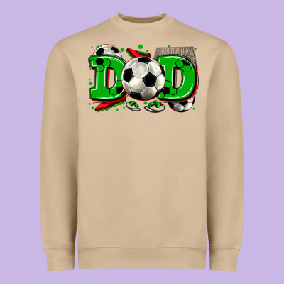 Dad Soccer Heavyweight Sweatshirt Designed By Zillion Design Studio
