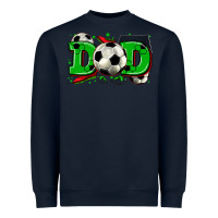 Navy dad soccer Heavyweight Sweatshirt - Zillion Design Studio