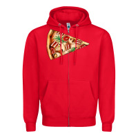 Red pizza slice Zipper Hoodie - AdoDesignShop