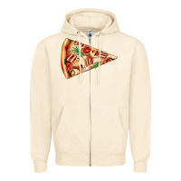 Sandshell pizza slice Zipper Hoodie - AdoDesignShop