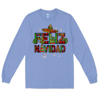 Colony Blue feliz navidad Long Sleeve Tee - JahusDesignShop