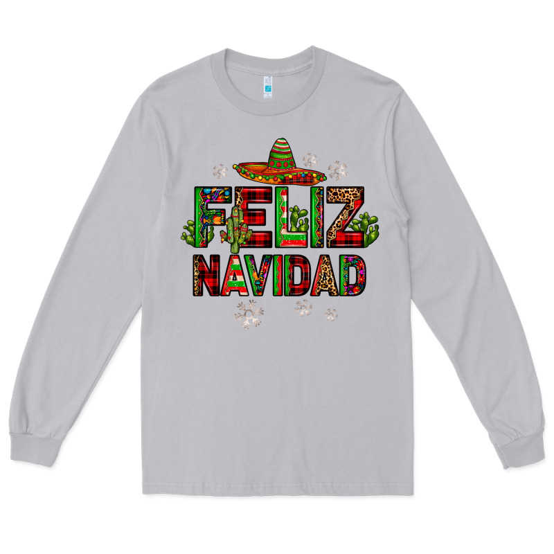 Feliz Navidad Long Sleeve Tee by JahusDesignShop | Teevron