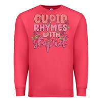 Cardinal cupid rhymes with stupid Premium Sweatshirt - MaliasSmallBusiness