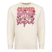 Sandshell cupid rhymes with stupid Premium Sweatshirt - MaliasSmallBusiness