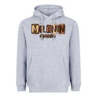 Heather Grey melanin queen Heavyweight Hoodie - MaliasSmallBusiness