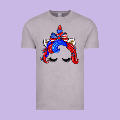 4th Of July Unicorn Vintage Tee Designed By Zillion Design Studio