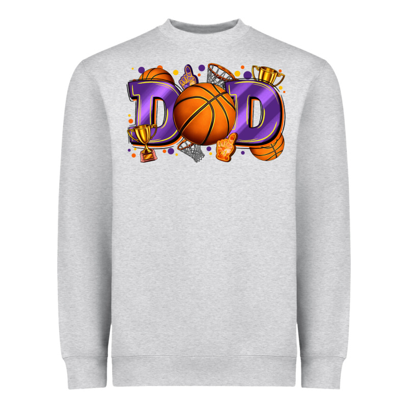 Dad Basketball Heavyweight Sweatshirt by Zillion Design Studio | Teevron