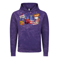 Cloud Purple 4th of july coffee cups Vintage Hoodie - texasbilliewilder