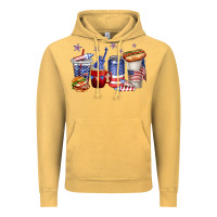 Vintage Mustard 4th of july coffee cups Vintage Hoodie - texasbilliewilder