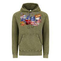 Vintage Olive 4th of july coffee cups Vintage Hoodie - texasbilliewilder