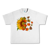 Lunar Rock sunflower and autumn leaves Urban Heavy Tee - HRA Design Shop