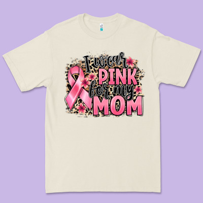 I Wear Pink For My Mom Premium Tee Designed By Barkaloodesign