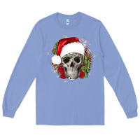 Colony Blue skull Christmas cactus Long Sleeve Tee - JahusDesignShop