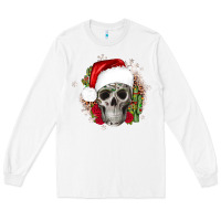 White skull Christmas cactus Long Sleeve Tee - JahusDesignShop