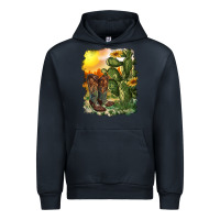 Navy western boots with cactus and desert Urban Hoodie - RanaPortraitStore