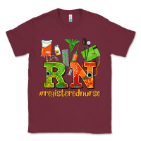 Burgundy registered nurse juneteenth Classic Tee - AdoDesignShop