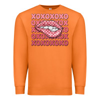 Carrot xoxo checker lips Premium Sweatshirt - MaliasSmallBusiness