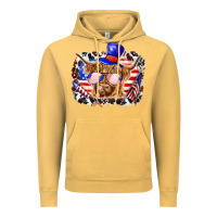Vintage Mustard 4th of july cow Vintage Hoodie - texasbilliewilder