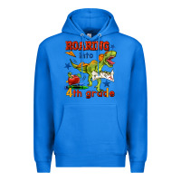 True Royal roaring into 4th grade Premium Hoodie - BundleAndBundleShop