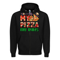 Black my pizza  my rules Zipper Hoodie - AdoDesignShop