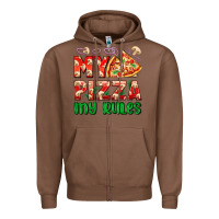 Chestnut my pizza  my rules Zipper Hoodie - AdoDesignShop