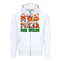 White my pizza  my rules Zipper Hoodie - AdoDesignShop