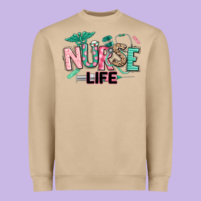 Nurse Life Heavyweight Sweatshirt Designed By Texasbilliewilder