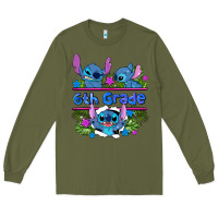 Army Green preview flower stitch 6 th grade Long Sleeve Tee - AdoDesignShop