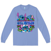 Colony Blue preview flower stitch 6 th grade Long Sleeve Tee - AdoDesignShop