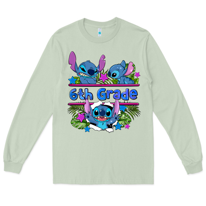 Preview Flower Stitch 6 Th Grade Long Sleeve Tee by AdoDesignShop | Teevron