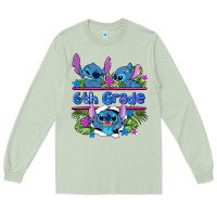 Matcha preview flower stitch 6 th grade Long Sleeve Tee - AdoDesignShop