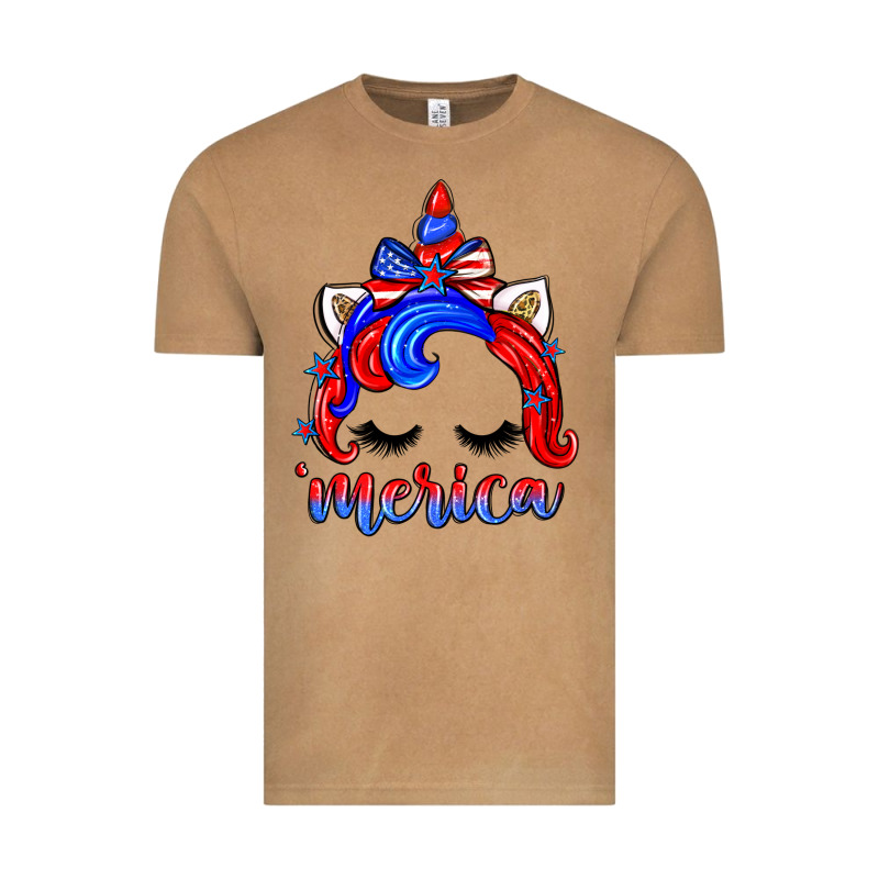 4th Of July 'merica Unicorn Vintage Tee by Zillion Design Studio | Teevron