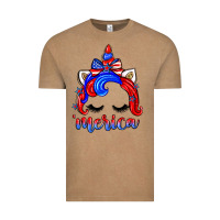 Vintage Coffee 4th of july 'merica unicorn Vintage Tee - Zillion Design Studio