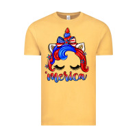 Vintage Mustard 4th of july 'merica unicorn Vintage Tee - Zillion Design Studio