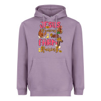 Lavender jesus praising and farm raising Heavyweight Hoodie - MaliasSmallBusiness