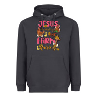 Jesus Praising And Farm Raising Heavyweight Hoodie | Teevron