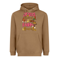 Toasted Coconut jesus praising and farm raising Heavyweight Hoodie - MaliasSmallBusiness