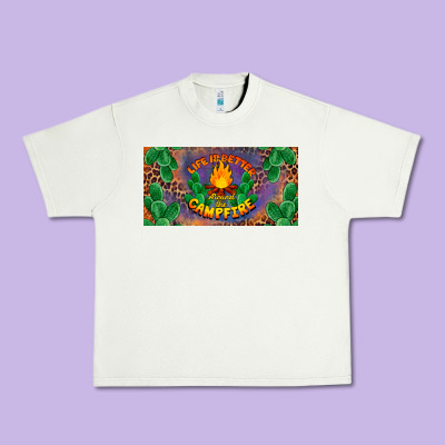 Life Is Better Around The Campfire License Plate Urban Heavy Tee Designed By Barkaloodesign